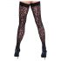 Cottelli Strumpor - svart leopardmönster hold-ups - 3