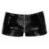 Black Level - Ribbad shorts med dragkedja (svart)