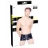 Black Level - Ribbad shorts med dragkedja (svart) - M