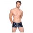 Black Level - Ribbad shorts med dragkedja (svart) - M