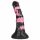 Bad Horse - silikonhästredskap dildo - 18 cm (svart-rosa)