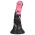 Bad Horse - silikonhästredskap dildo - 18 cm (svart-rosa)