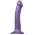 Strap-on Metallic Lila M - hudvänlig dildo