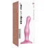 Strap-on-me Curvy S - Vågig dildo med sugkopp (rosa)