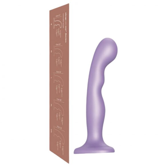 Strap-on-me P&G M - böjd sugkopp dildo (lila)