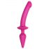 Strap-on-me Swith Semi-Realistic L - 2-i-1 silikon dildo (rosa)