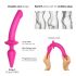 Strap-on-me Swith Semi-Realistic L - 2-i-1 silikon dildo (rosa)