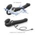 Strap-on-me S - strap-on vibrator med lufttryck - (svart)