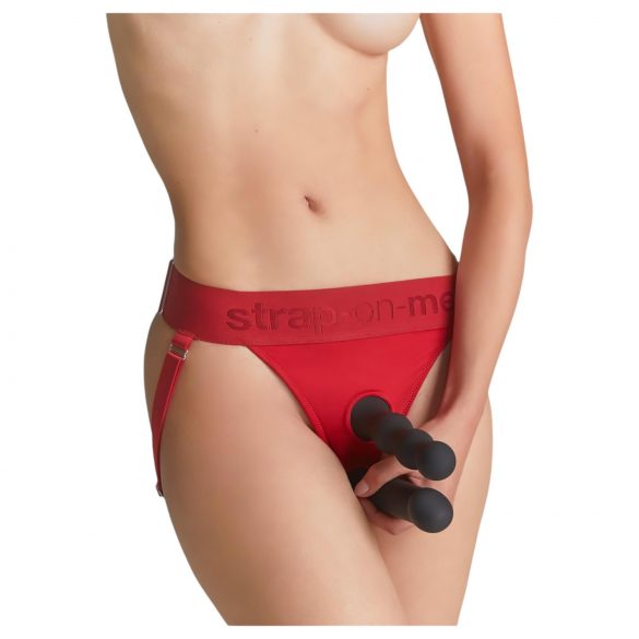 Strap-on-me - justerbart strap-on bälte - XS-XXL (röd)