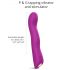 Love to Love Swap - uppladdningsbar, pulserande G-punktvibrator (lila)