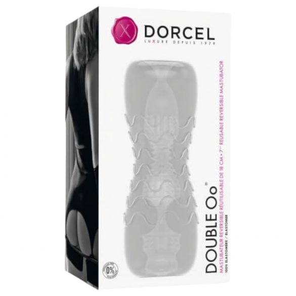 Dorcel Double Oo - Manlig onanistimulator (genomskinlig)