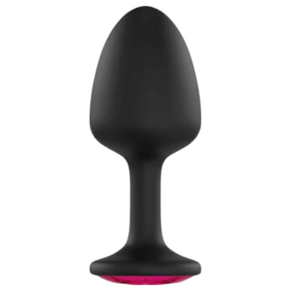 Dorcel Geisha Plug Ruby M - Svart analplugg med rosa sten