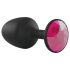 Dorcel Geisha Plug Ruby M - Svart analplugg med rosa sten