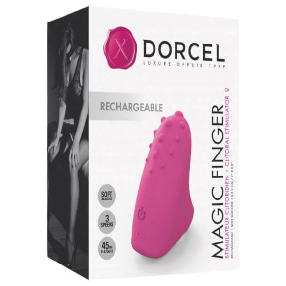 Dorcel Magic Finger - uppladdningsbar finger-vibrator (rosa)