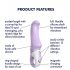 Satisfyer Charming Smile - vattentät G-punkt vibrator, lila