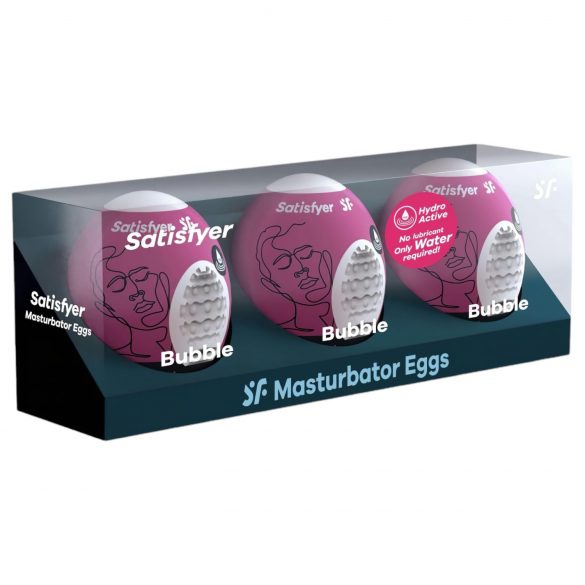 Satisfyer Egg Bubble - 3 pack onaniprodukter