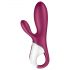 Satisfyer Hot Bunny - smart & varmande klitorisstimulerande dildo (röd)