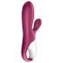 Satisfyer Hot Bunny - smart & varmande klitorisstimulerande dildo (röd)