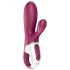 Satisfyer Hot Bunny - smart & varmande klitorisstimulerande dildo (röd)