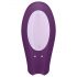 Satisfyer Double Joy - smart, vattentät parvibrator (lila)