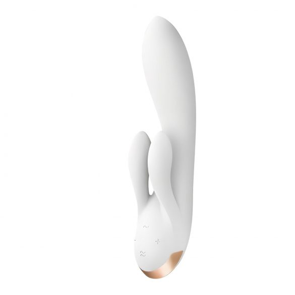 Satisfyer Double Flex - smart dubbel vibrator, vit