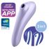 Satisfyer Dual Pleasure - smart 2-i-1 luftvibrator (lila)