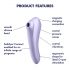 Satisfyer Dual Pleasure - smart 2-i-1 luftvibrator (lila)