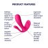 Satisfyer Top Secret Plus - smart 3-grenad vibrator (rosa)