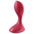 Satisfyer Backdoor Lover - uppladdningsbar, vattentät analvibrator (röd)