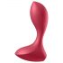 Satisfyer Backdoor Lover - uppladdningsbar, vattentät analvibrator (röd)