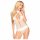 Penthouse Perfect Lover - Halterneckteddy (vit) - M/L