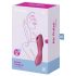 Satisfyer Curvy Trinity 3 - 2i1 luftvågsvibrator (röd)