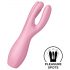 Satisfyer Threesome 3 - uppladdningsbar klitorisstimulator (rosa)