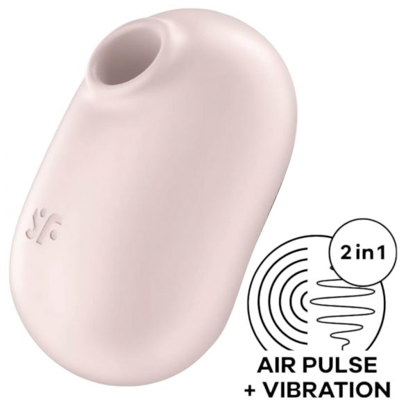 Satisfyer Pro To Go 2 - luftvågs klitorisstimulator (beige)