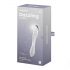 Satisfyer Dazzling Crystal 1 - Dubbeländad glasdildo (genomskinlig)