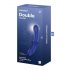 Satisfyer Double Crystal - Dubbelglasdildo (blå)