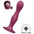 Satisfyer Dubbelkulor - sugint dildo med sugpropp (röd)