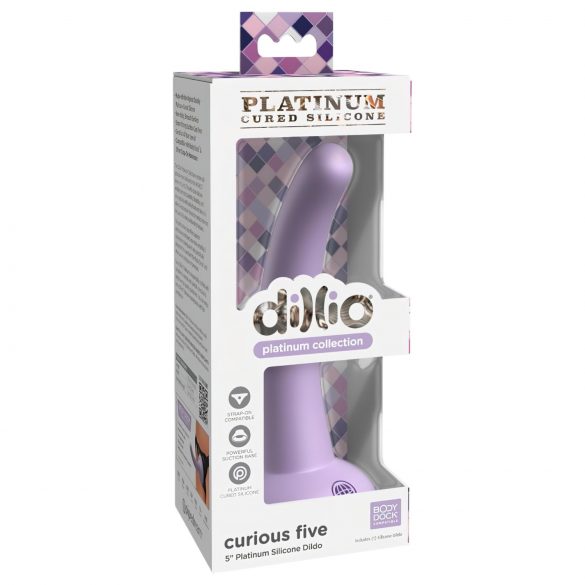 Dillio Curious Five - Sugpropp Silikondildo (15 cm) - Lila