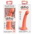 Dillio Hemlig Upptäckare - ekollon dildo (17 cm) - orange