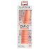 Dillio Wild Thing - Räfflad Dildo (19cm) - Orange