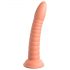 Dillio Wild Thing - Räfflad Dildo (19cm) - Orange