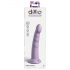 Dillio Slim Seven - Sugkoppsstimulator Dildo (20 cm) - Lila