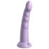 Dillio Slim Seven - Sugkoppsstimulator Dildo (20 cm) - Lila