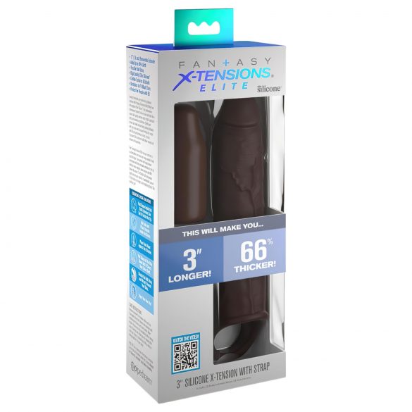 X-TENSION Elite 3 - brun penisfodral med ring