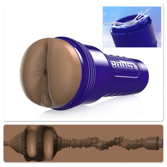 Fleshlight Boost Blast - verklighetstrogen brun bakdelmasturbator