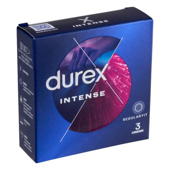 Durex Intense - ribbad & knottrad kondom (3 st)