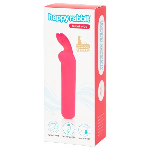 Happyrabbit Bullet - uppladdningsbar rosa kaninvibrator