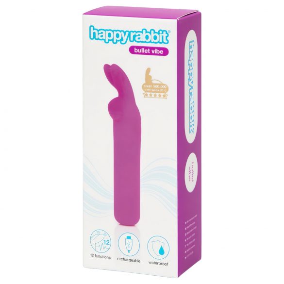 Happyrabbit Bullet - uppladdningsbar kaninvibrator (lila)