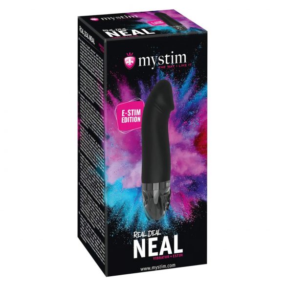 mystim Real Deal Neal E-Stim – Uppladdningsbar elektro-vibrator (svart)