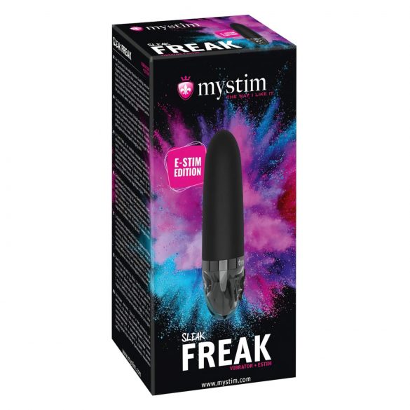 Mystim Sleek Freak E-Stim - uppladdningsbar elektrostav (svart)